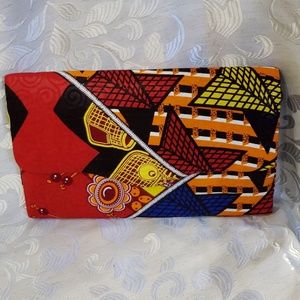 Boho Chic Afrocentric medium size Clutch purse